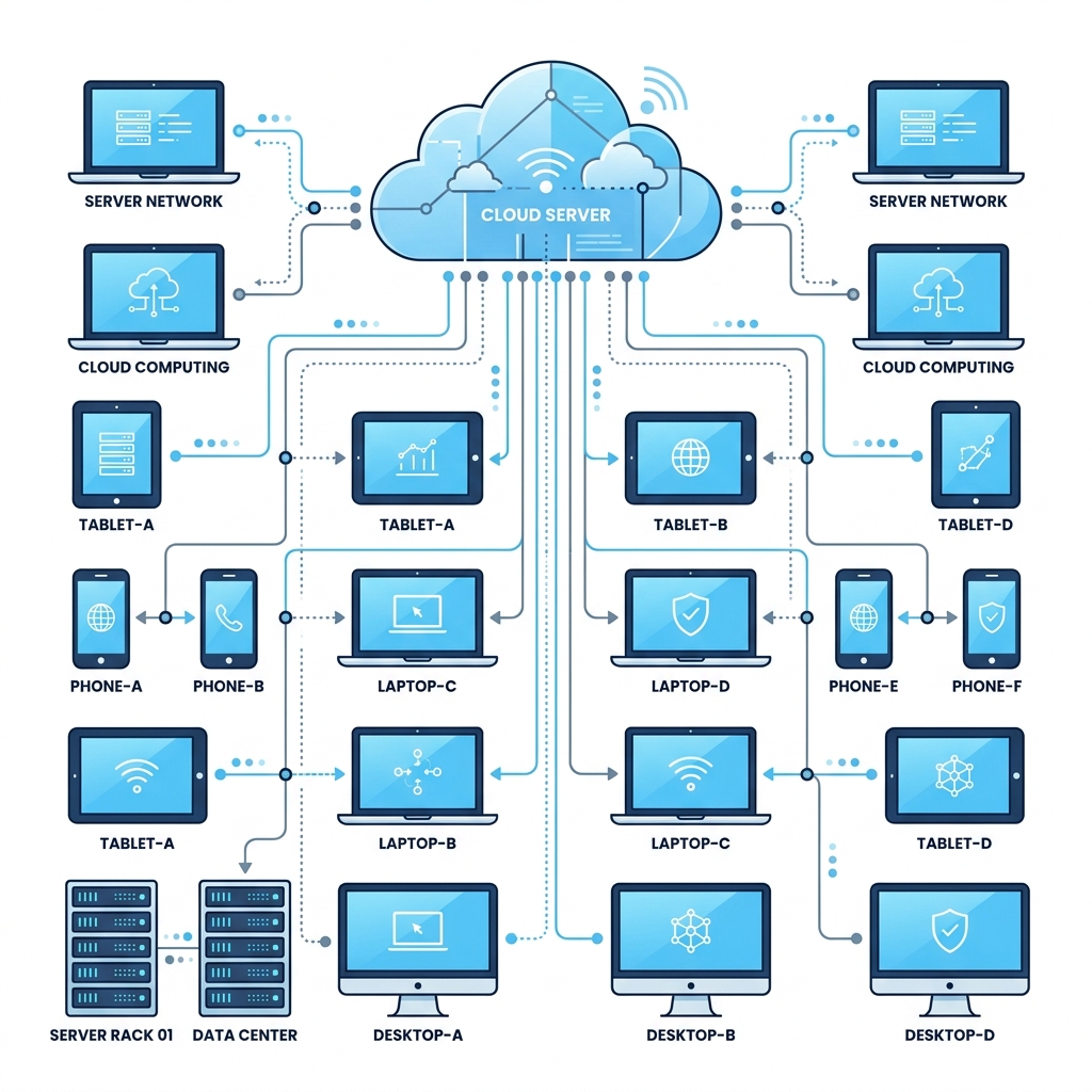 Cloud Tech Illustration
